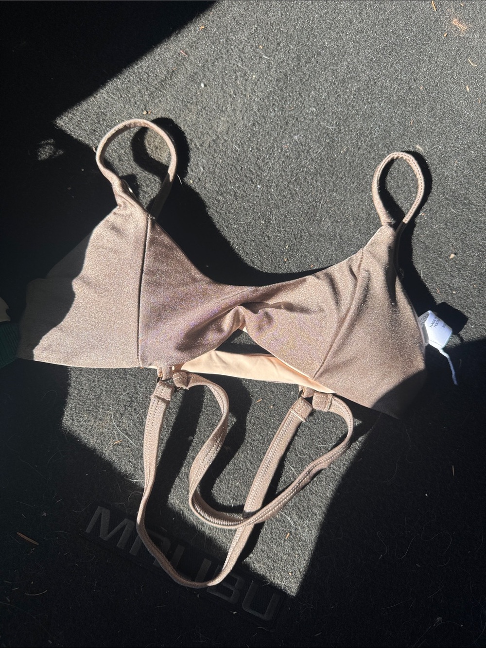 Women’s Bralette - Shimmery Taupe Comfort Top